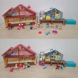 Bluey Family Home & Beach Cabin Playset